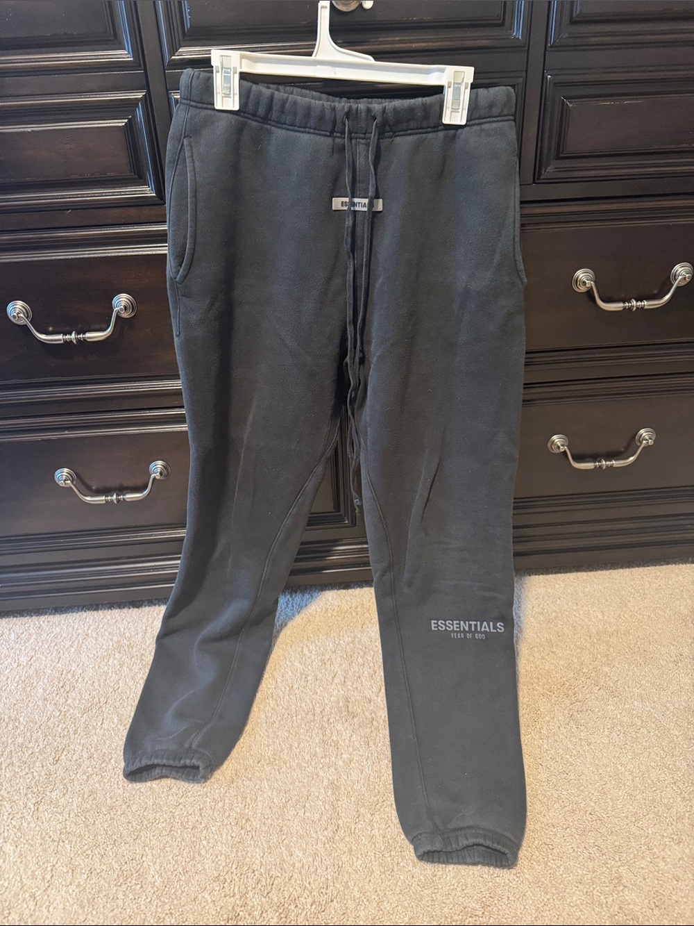 Essentials Men’s Black Logo Sweatpants Joggers